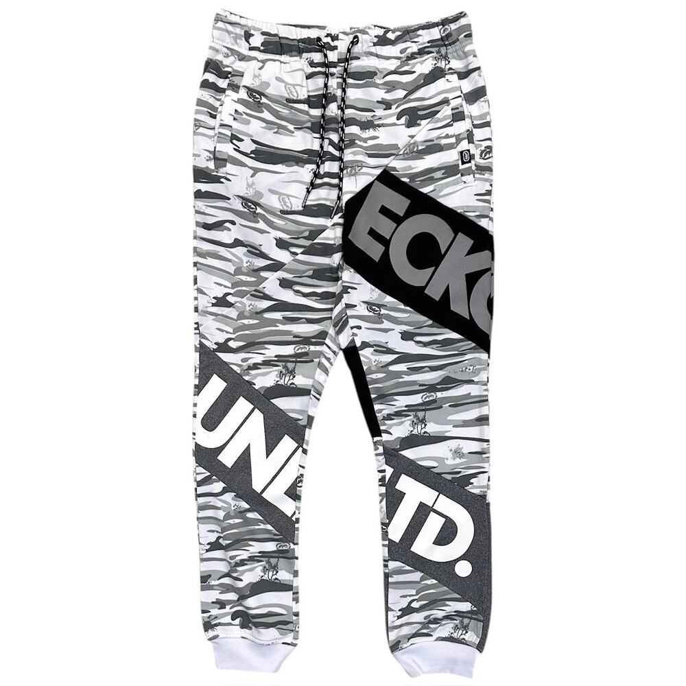 Ecko Unltd Men's Sweatpants Camo Puff Print Colorblock Fleece Jogger